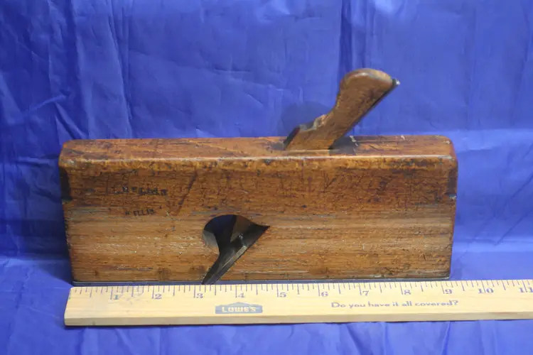 Wooden Rabbit Plane (with steel bottom)  Skewed 1 1/4" Iron        Inventory Closeout