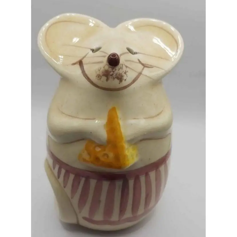 Vintage Laurie Gates Handpainted Mouse Cheese Shaker