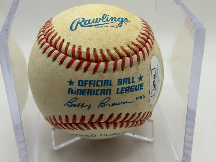 YOGI BERRA Signed (Auto) BASEBALL - Game Used Yankees JSA Certified!