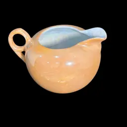 Peach/Orange Lusterware Japanese Creamer