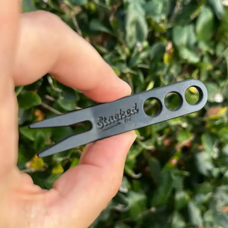 Stacked Golf Engraved Ball Mark Repair Tool