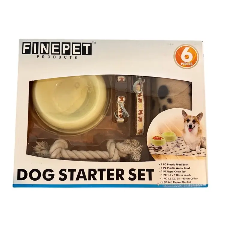 FinePet Dog Starter Set Essentials 6pcs New