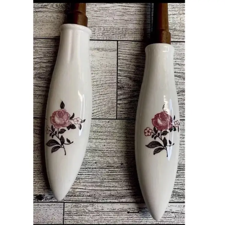 Hostess Server Salt & Pepper Shaker Set With Utensils Floral Pattern READ