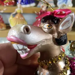 #04-Vintage Robert Stanley Anthropomorphic  Glass Ornament / Hanging Figurine Most 4-6" Long Or Tall