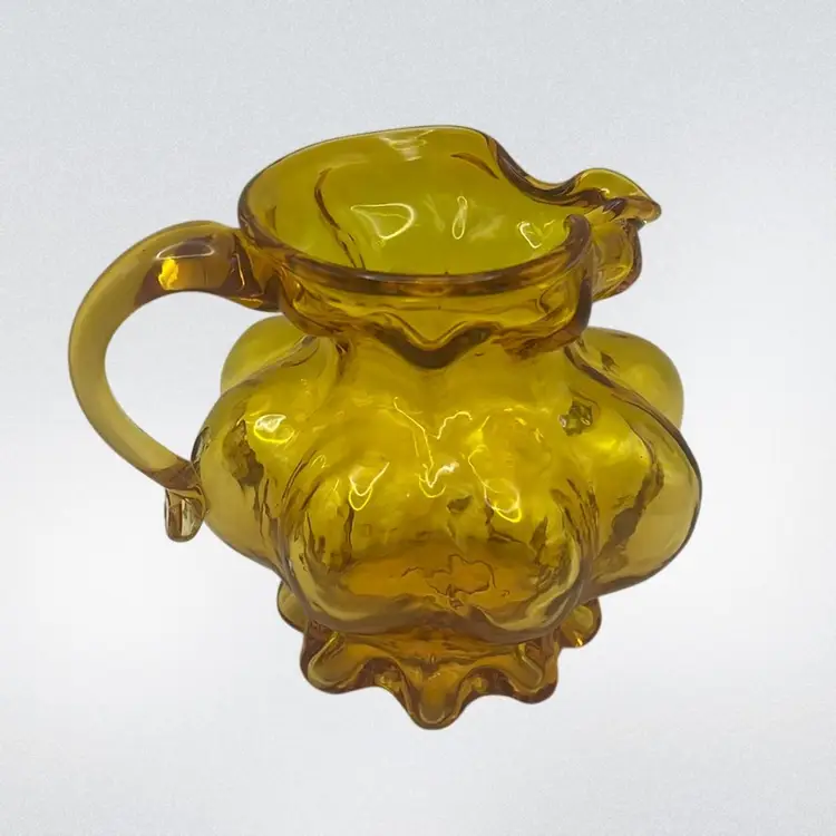 #01 Vintage Kanawha Pitcher Or Creamer, 4-1/2” Diameter