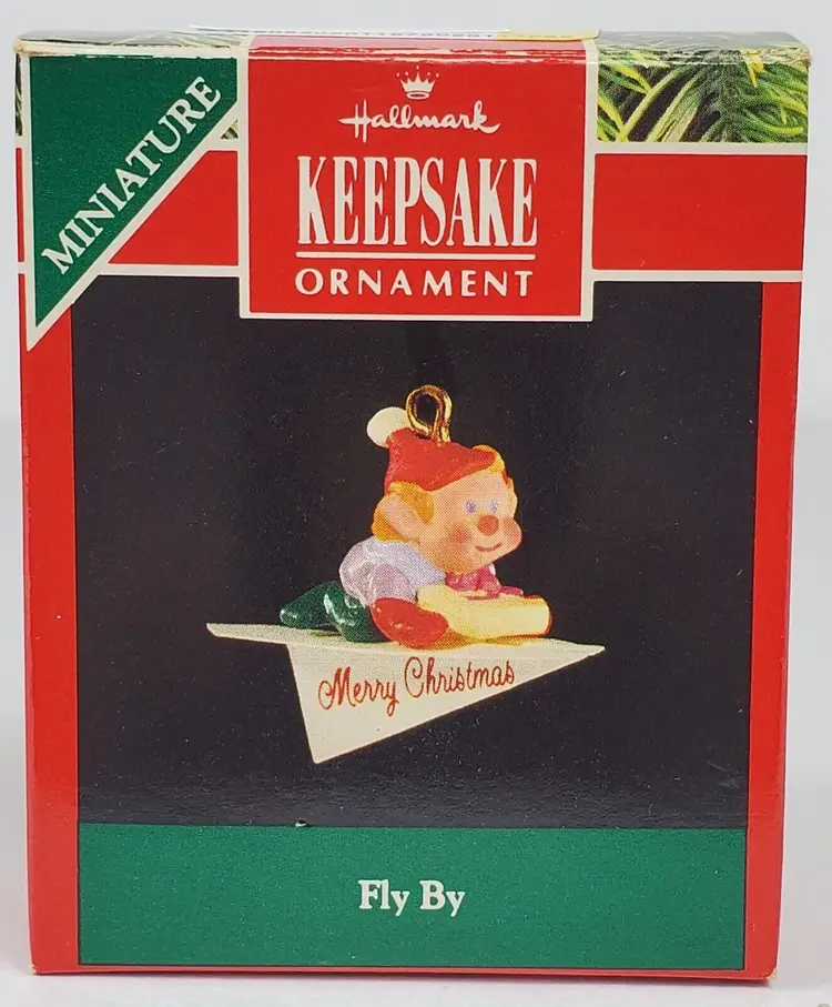 Vintage 1991 Hallmark Fly By Miniature Ornament Keepsake Collection QXM585-9