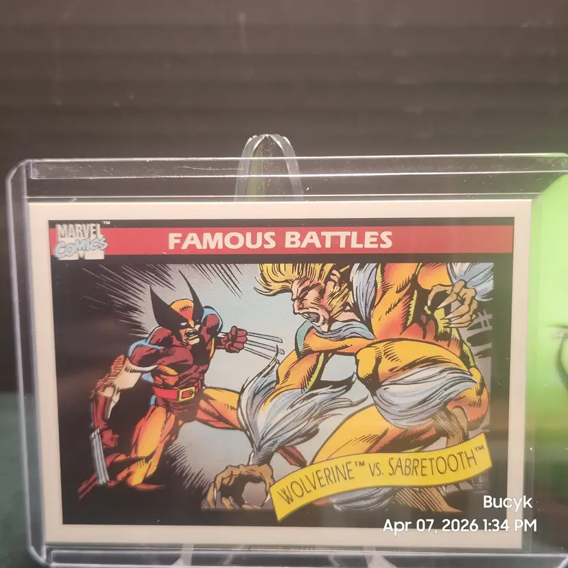 Marvel 1990 Universe - Wolverine vs. Sabretooth #119