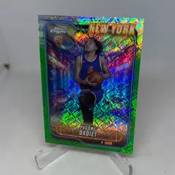 2024-25 Topps Chrome Pacome Dadiet RC #172 Topps Green Refractor New York Knicks