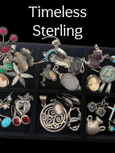 HUGE SALE- Timeless Sterling- Vintage Jewelry In Silver 