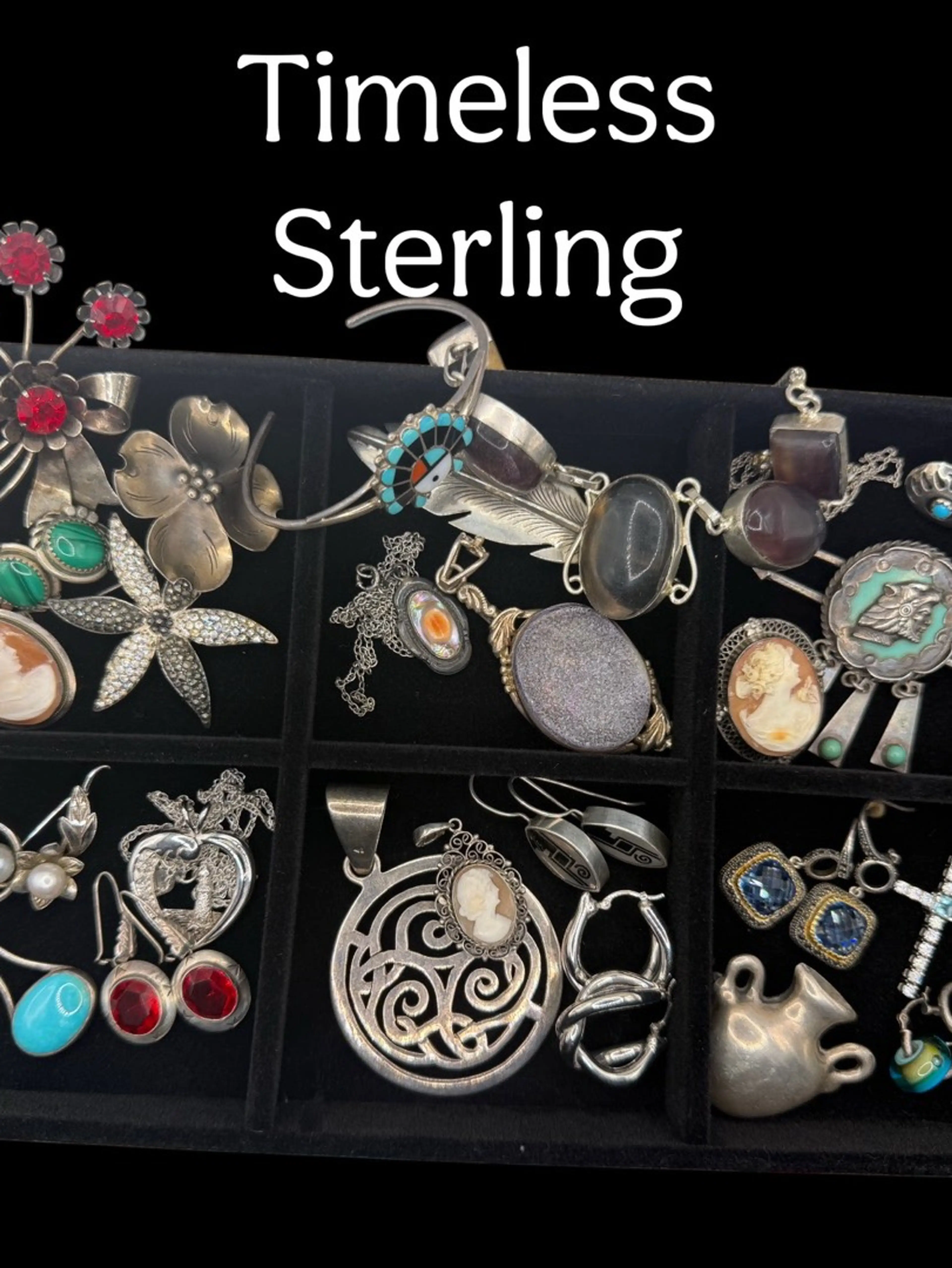 HUGE SALE- Timeless Sterling- Vintage Jewelry In Silver 