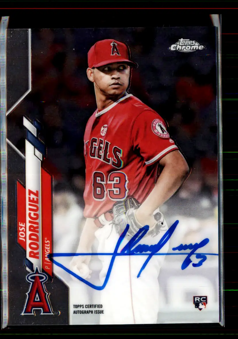 José Rodríguez 2020 Topps Chrome Rookie Autographs #RA-JRO - Los Angeles Angels - (150-287)