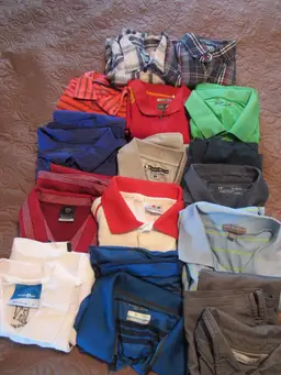 Lot 14 Short Sleeve Polo & Button Shirts Nike Adidas Peter Millar Etc