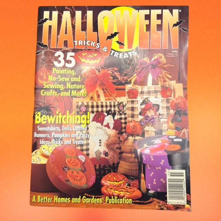 Vintage 1995 Better Home And Gardens Halloween Magazine 8.5 X 11"