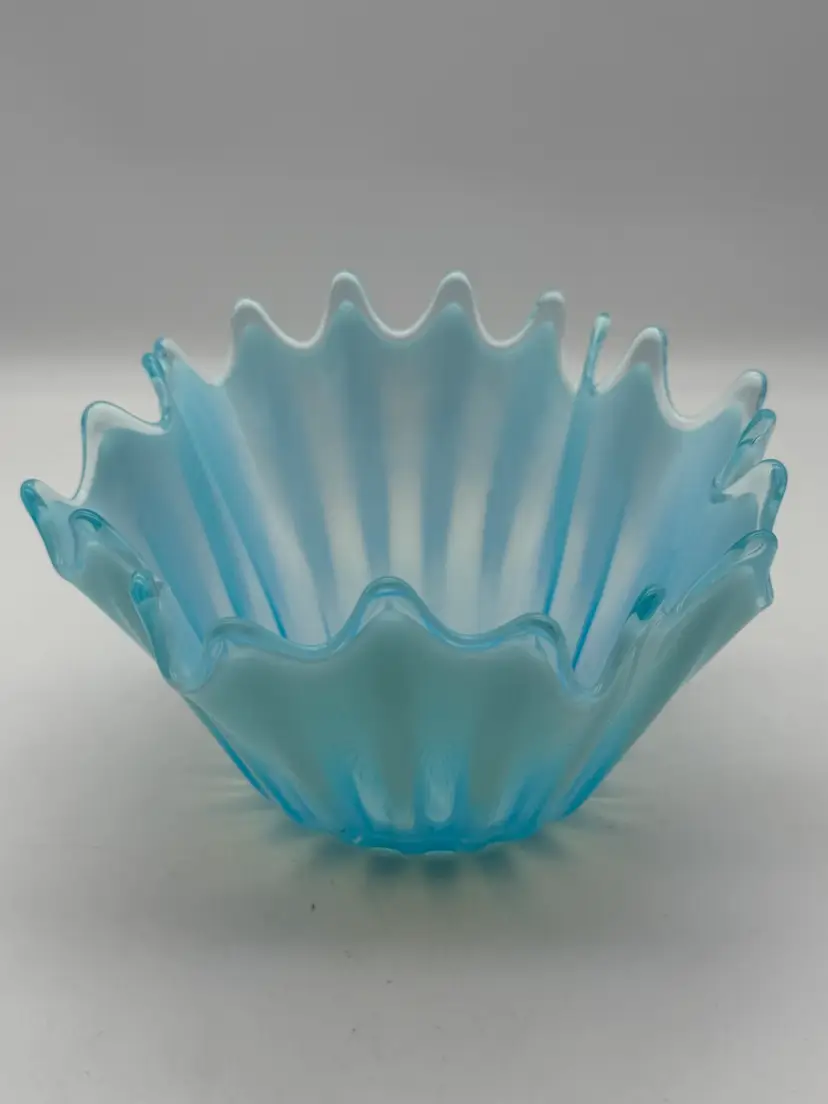 Fostoria Heirloom Blue Opalescent Bowl
