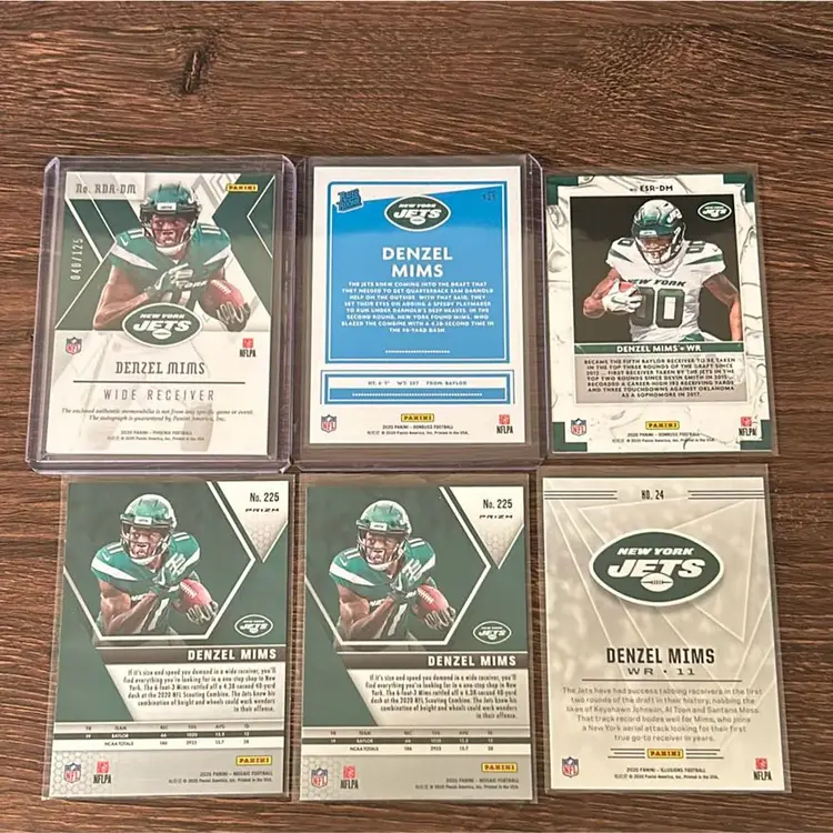 Denzel Mims RC Lot W/ RPA - New York Jets