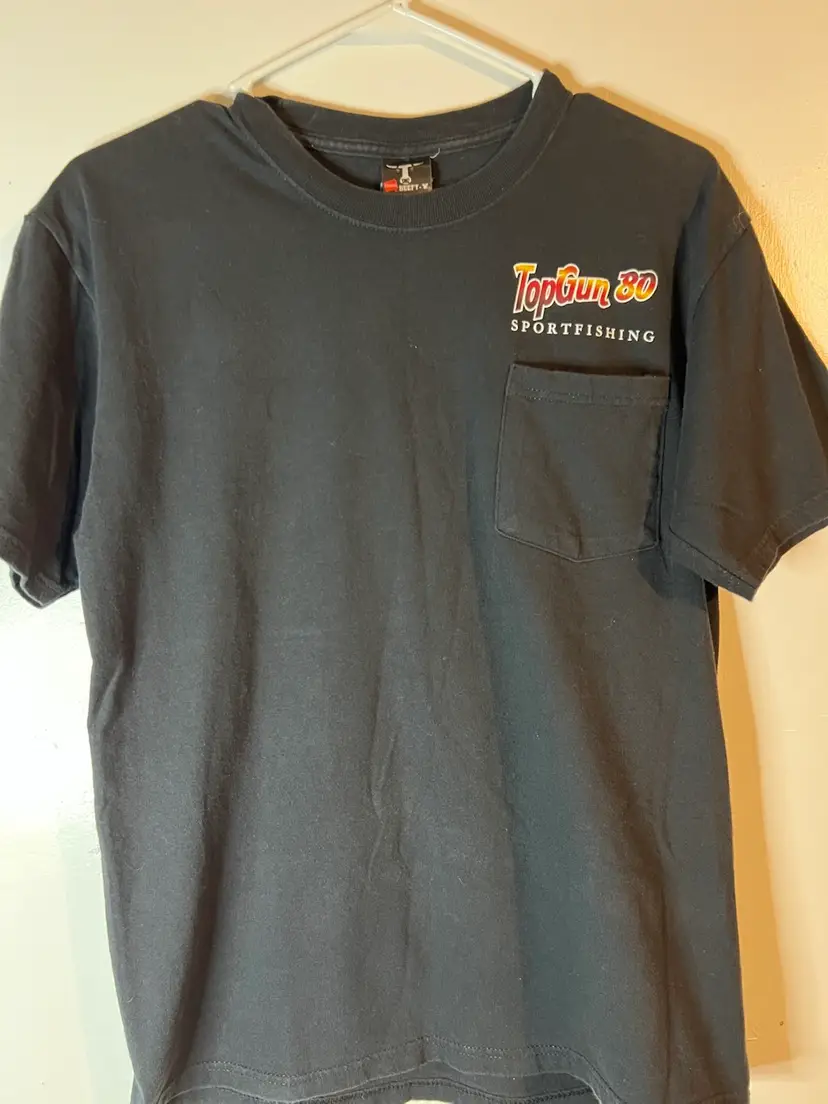 Vintage Men’s Xl Top gun 80 Sport Fishing TShirt