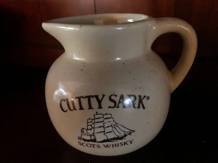 Vintage Cutty Sark Stoneware Pub Jug