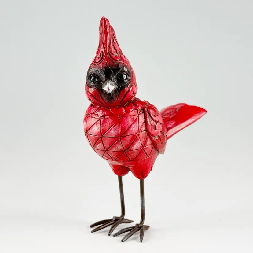 Jim Shore Heartwood Creek 4" Standing Red Cardinal Bird Figurine Enesco 4021442