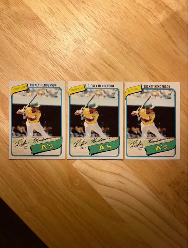 1980 Topps Rickey Henderson Rookie Card