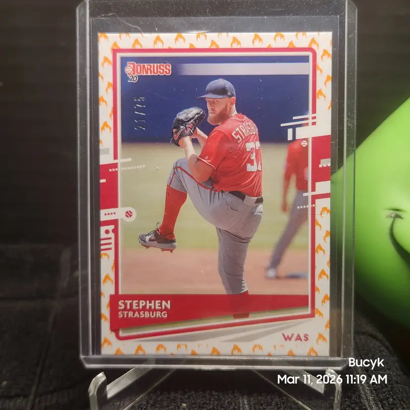2020 Donruss Fire - Stephen Strasburg Washington Nationals 21/75