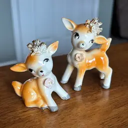 Vintage Deer Salt & Pepper Shakers