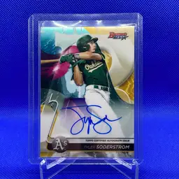 2020 Bowman’s Best Of 2020 Auto Tyler Soderstrom Oakland Athletics