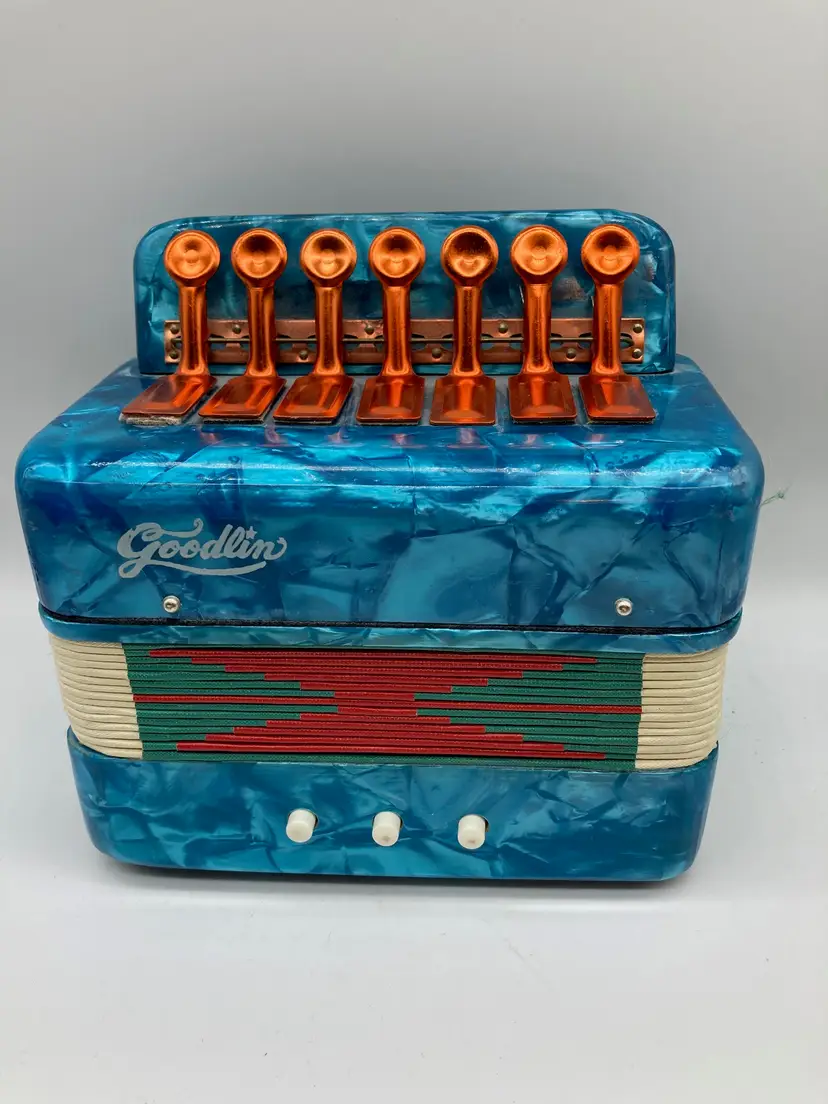 Vintage Goodlin Childs Accordion Toy GL102, Works