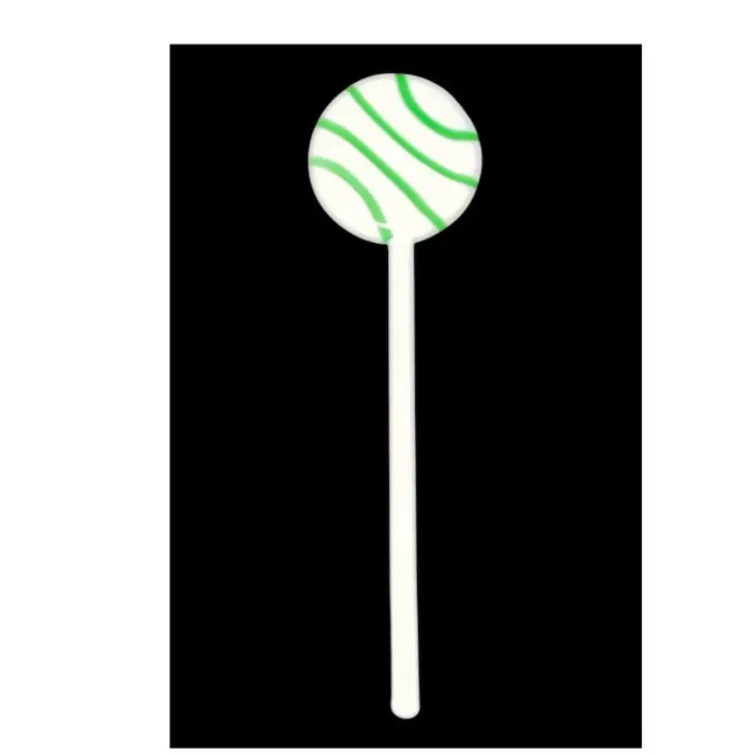 #04- Vintage 1980's /90's  Unknown Artist Art Glass Lollipop  As Pictured