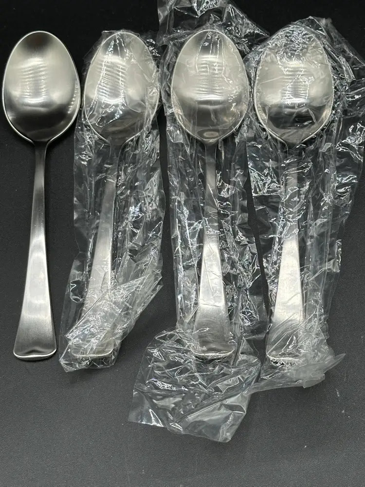 4- Onieda Cygnet Soup Spoons  New
