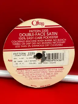 Offray Double Face Satin #2205 50 Yards Rosy Mauve