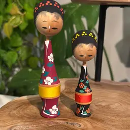 Mid-Century Kokeshi Dolls