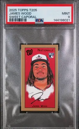 James Wood 2025 Topps T205 Sweet Caporal RC PSA 9