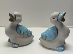VTG Duck Shakers Blue Details Well loved condition Display or craft project worthy!