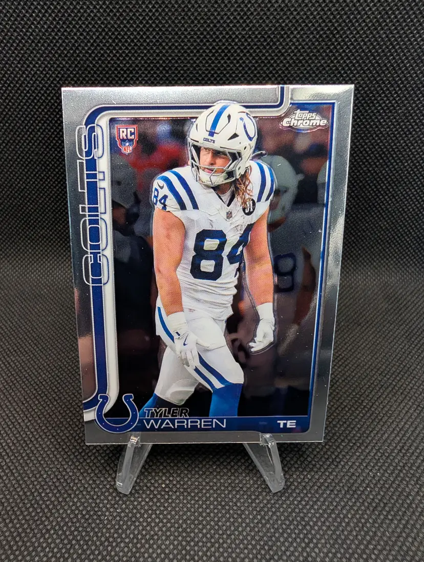 Tyler Warren 2025 Topps Chrome Rookie Card (RC) #346 - Indianapolis Colts