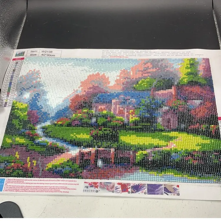 Diamond Painting Of An Oasis