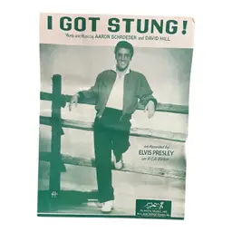 17. Vintage 1958 Elvis Presley I Got Stung Sheet Music