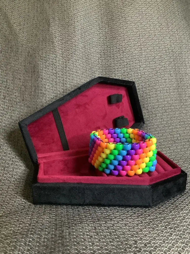 Rainbow Kandi Cuff