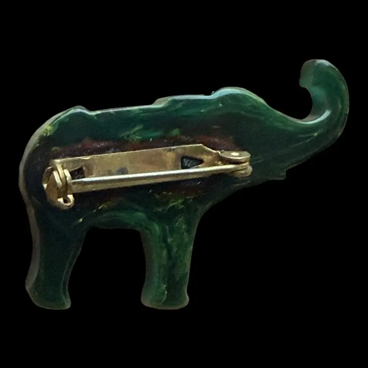 Bakelite Elephant Brooch 2”