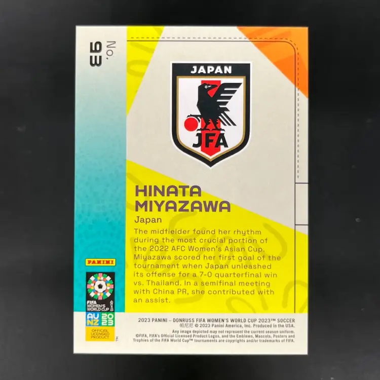 Hinata Miyazawa 2023 Donruss Women’s World Cup Red /299 Soccer Card