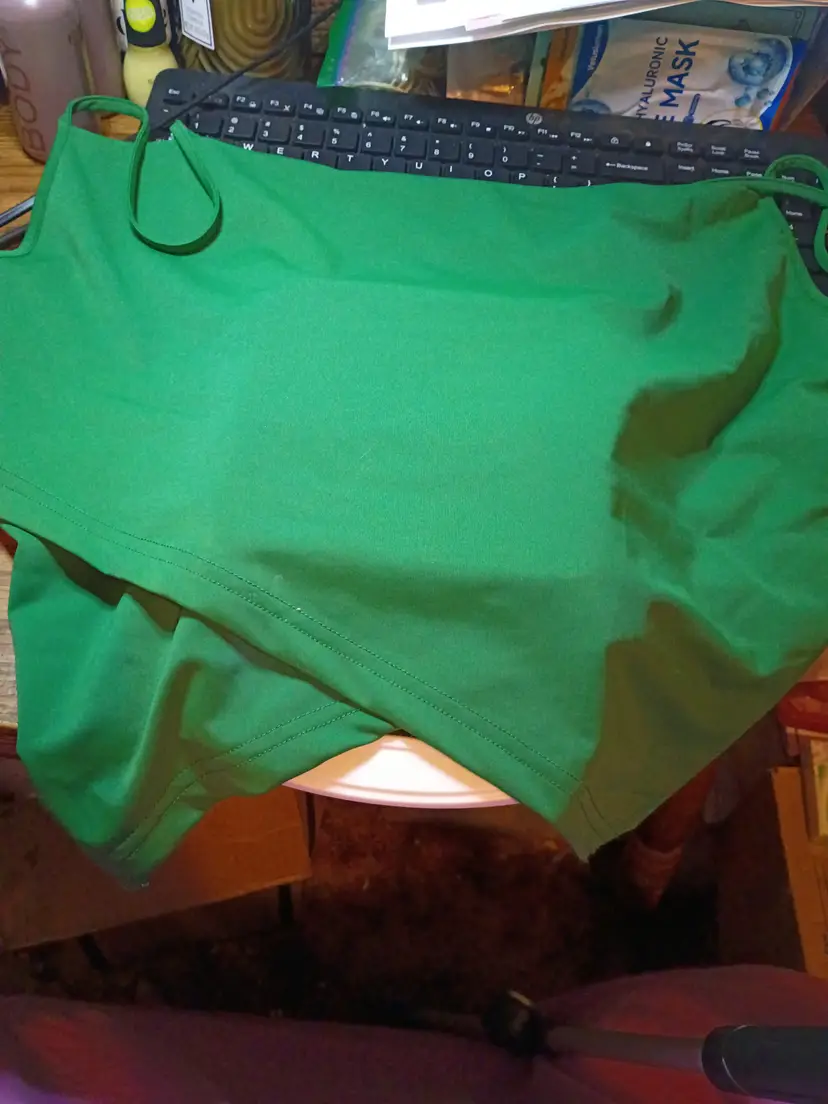 Size extra large Vibrant Green Crop Top