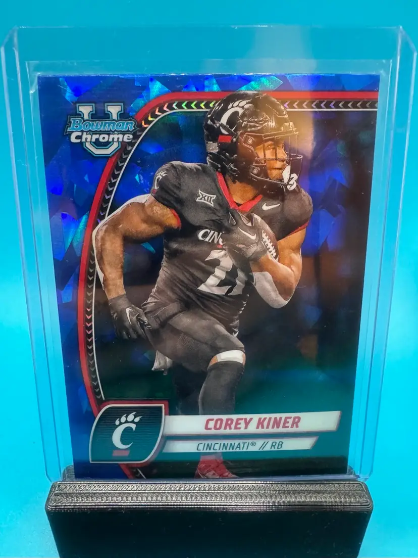 Corey Kiner Bowman Chrome U Sapphire Cincinnati Bearcats