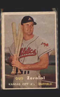 Gus Zernial 1957 Topps #253 - (140) - Kansas City Athletics