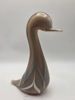 Stuart Abelman Pulled Feather Glass Bird