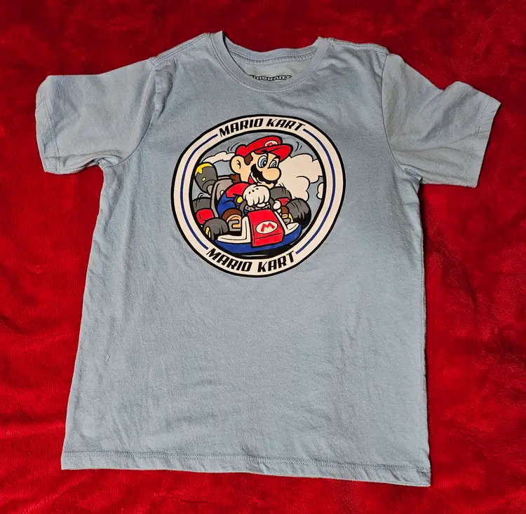 Boys Nintendo Mario Kart Short Sleeve, Graphic T-Shirt Tee Size 10/12