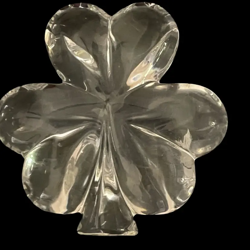 Waterford Shamrock Paper Weight Decor Hand Cooler