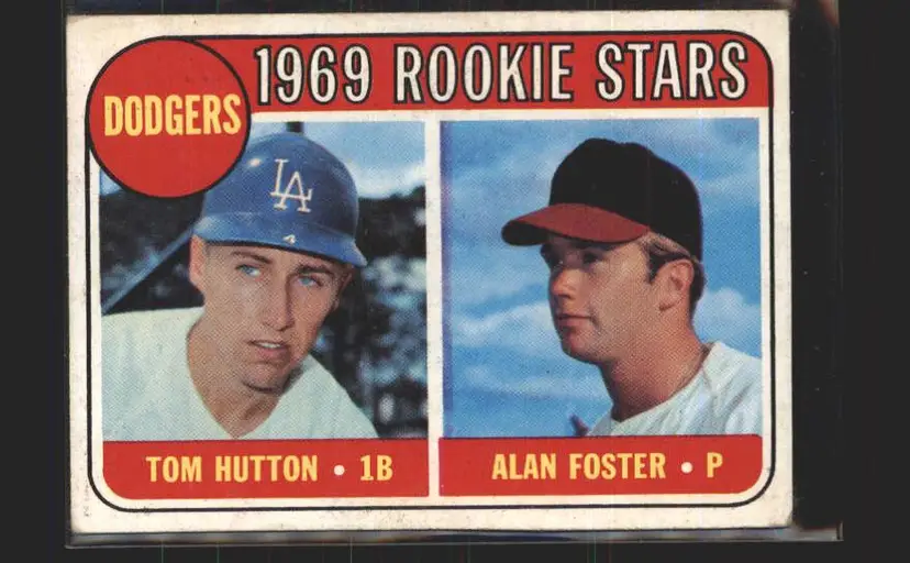 Dodgers 1969 Rookie Stars (Tom Hutton / Alan Foster) 1969 Topps #266 - (140) - Los Angeles Dodgers