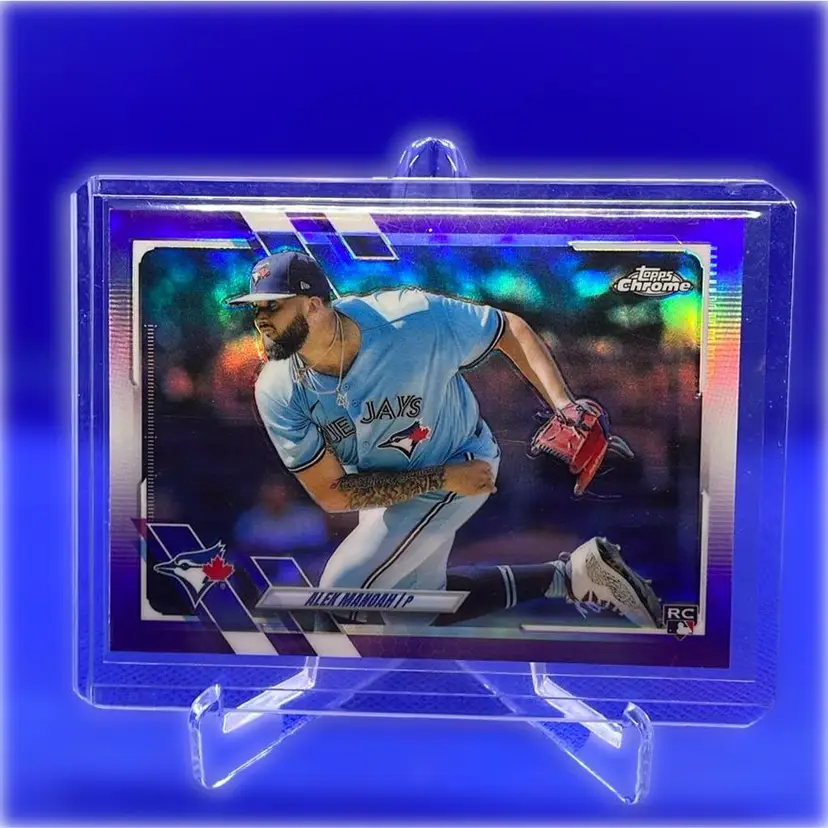 2021 Topps Chrome Update Alek Manoah RC Purple Refractor 
