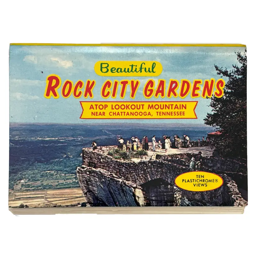 Rock City Gardens Plastichrome Views Lookout Mountain Tennessee Vacation Vintage