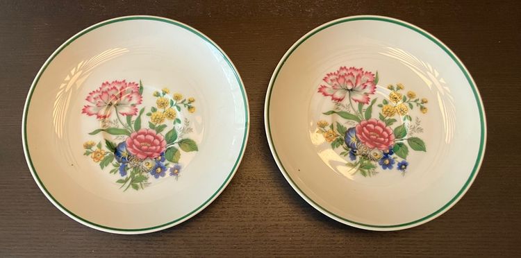 7 Vintage Dolphin China Medici Saucers No Cups