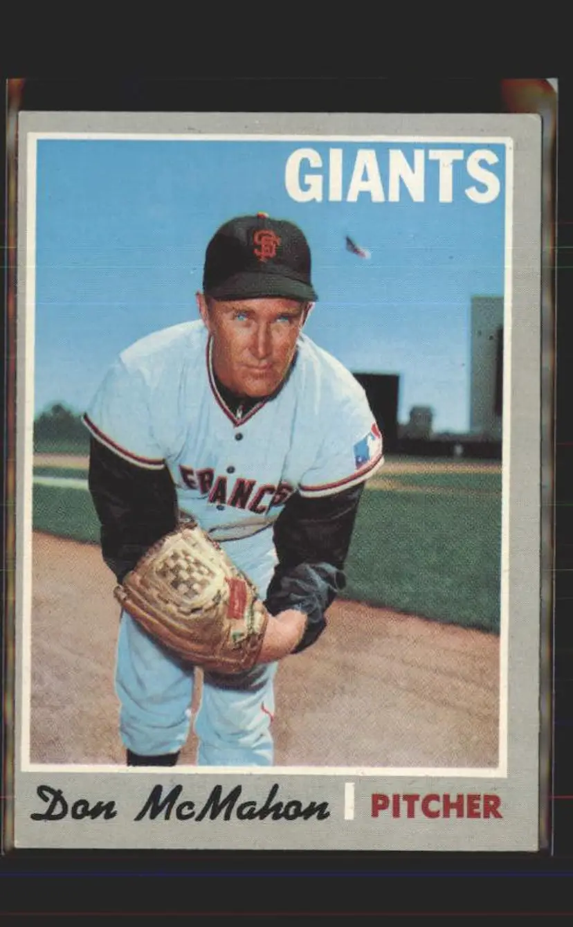 Don McMahon 1970 Topps #519 - (pk6) - San Francisco Giants